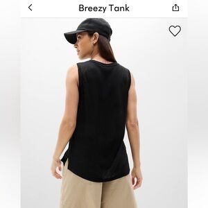 Athleta black Breezy tank size small.